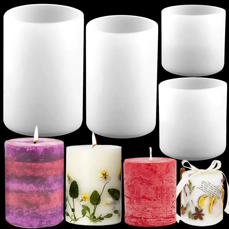 Candle Making Reno - اسطوانة سيليكون شمعة قوالب الراتنج قالب