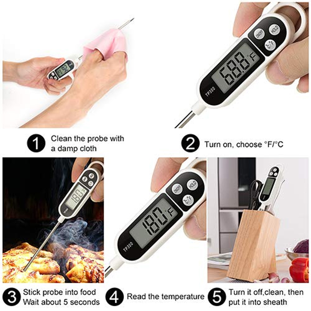 Thermometer Candy Candle - 1 قطعة مقياس حرارة رقمي للحوم