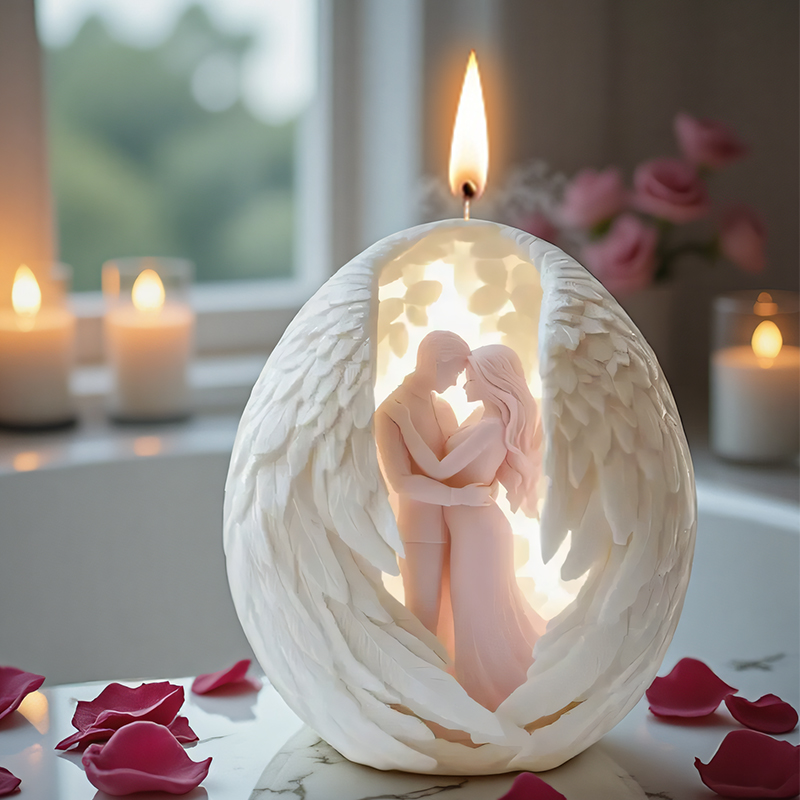 Candle Making Books For Beginners - قالب شمع الملاك للزوجين لعيد الحب