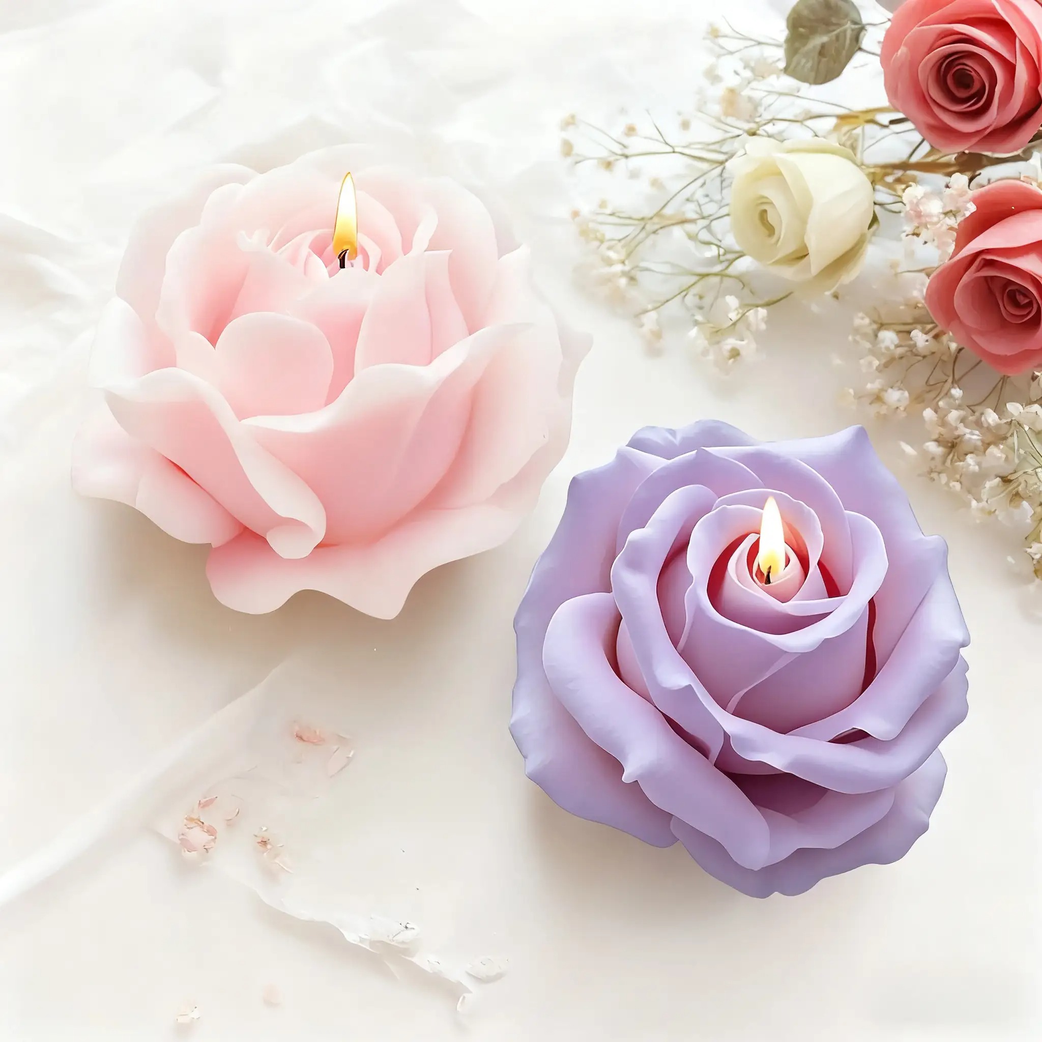 قطعتان من قوالب شموع السيليكون - مراجعة Candle Making Reno وسعره
