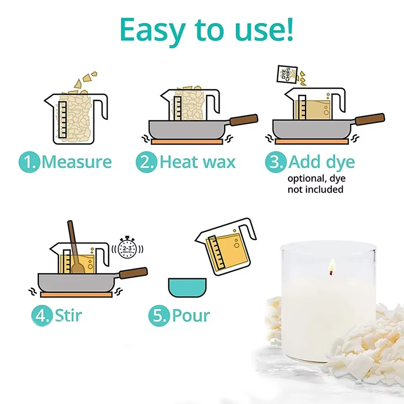 شمع صويا نقي 1 كجم/500/250/100 - مراجعة Candle Making Experience وسعره