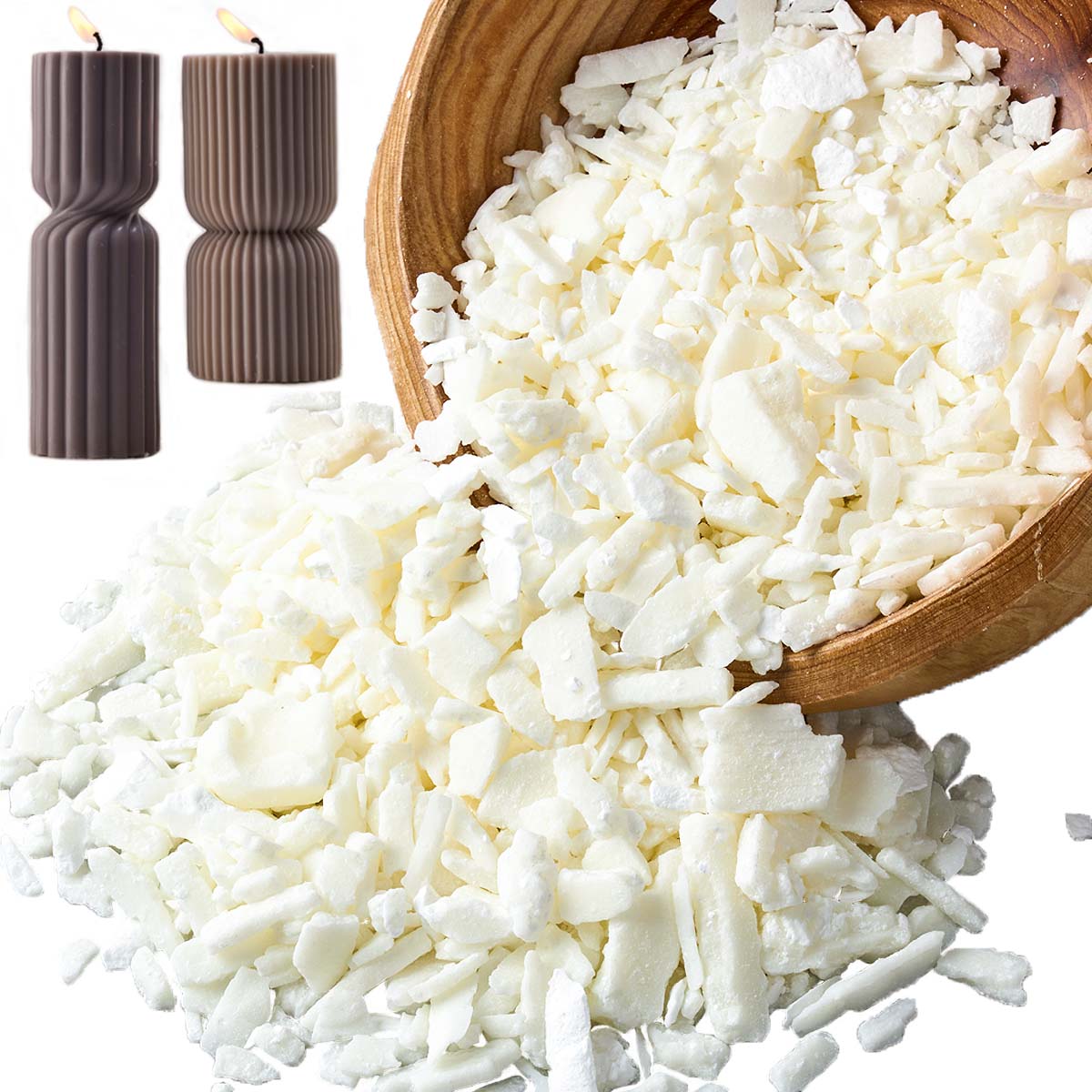 1 جنيه شمع الصويا الأبيض النقي - مراجعة Candle Making Reno وسعره
