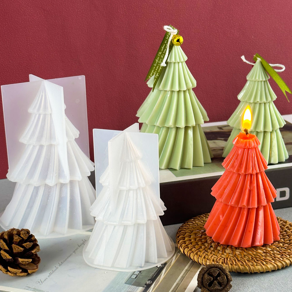 قالب شمع على شكل شجرة الصنوبر  - مراجعة Candle Making Books For Beginners وسعره