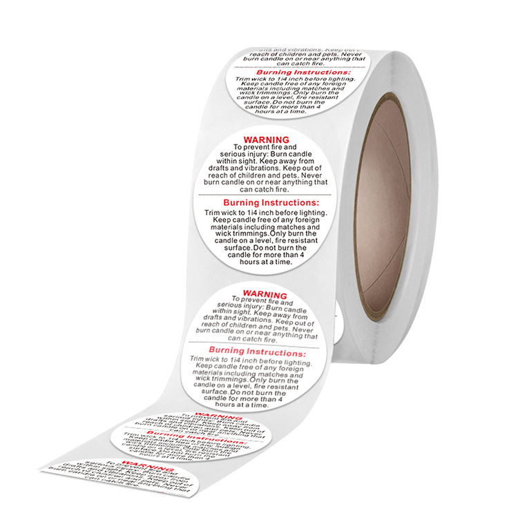 100-500 قطعة 1 بوصة الإنجليزية - مراجعة Candle Warning Label وسعره
