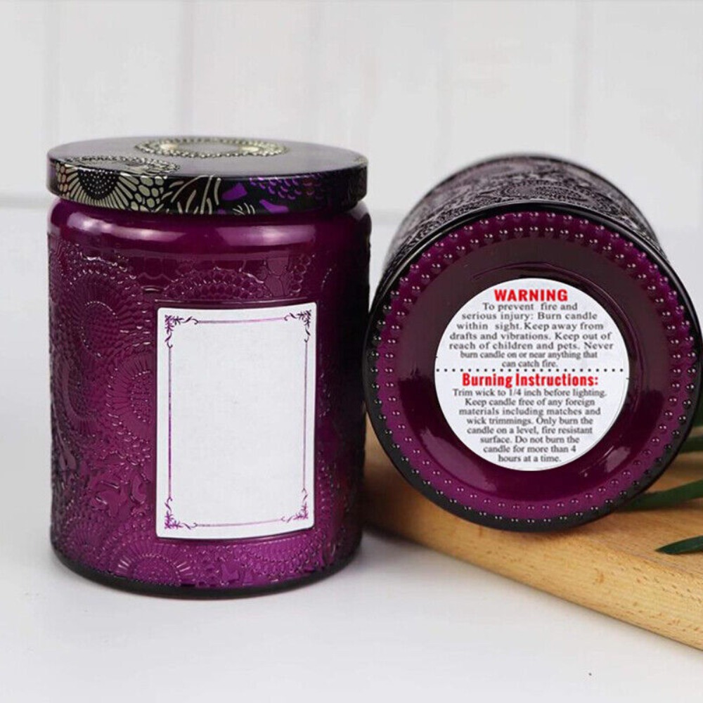 ملصقات ذاتية اللصق لعلب الشموع - مراجعة Candle Warning Label وسعره